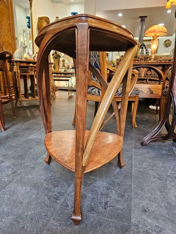 Louis Majorelle Guéridon Tripode Art Nouveau -photo-1