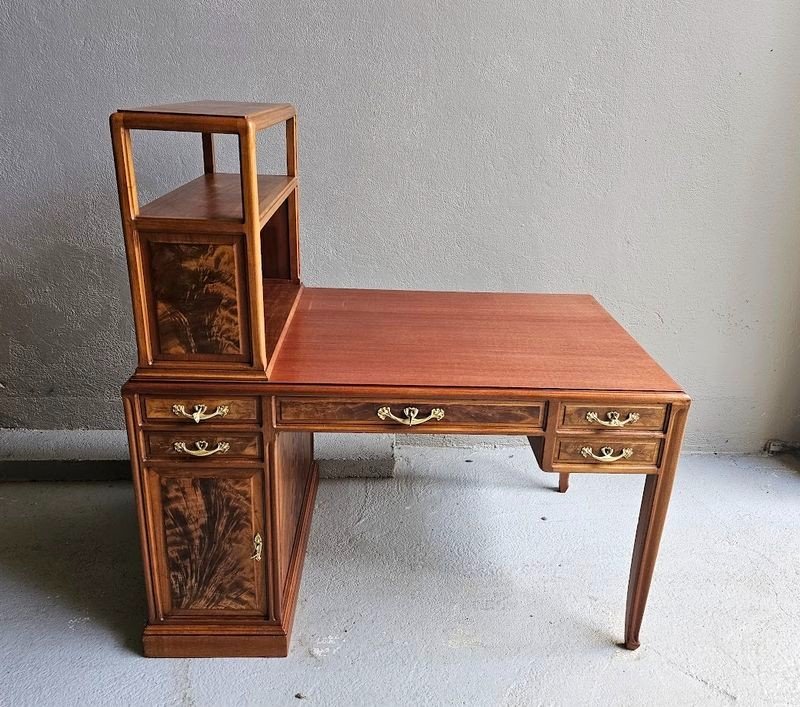 Louis Majorelle Art Nouveau Cardboard Desk "with Algae"