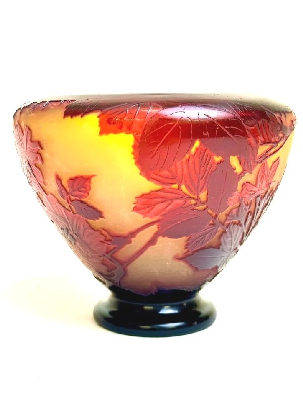 Coupe Gallé Art Nouveau "aux Roses"-photo-4