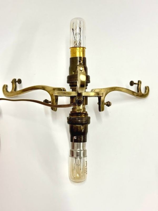 Proantic: Lampe Champignon En Verre Multicouche à Décor De Bignones