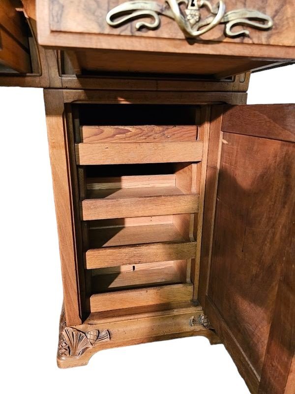 Majorelle Art Nouveau Desk “with Pine Cones”-photo-4