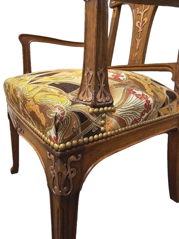 Fauteuil De Bureau Art Nouveau-photo-5
