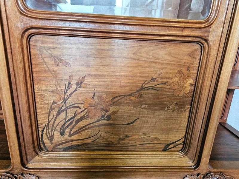 Louis Majorelle Vitrine Art nouveau "Aubépine"-photo-7