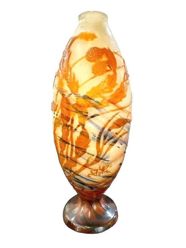 Emile Gallé Vase Art Nouveau  "Fond Marin"