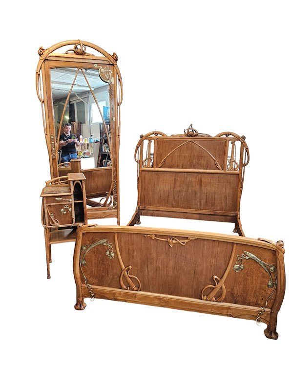 Louis Brouhot Chambre à Coucher Art Nouveau "Nénuphars"