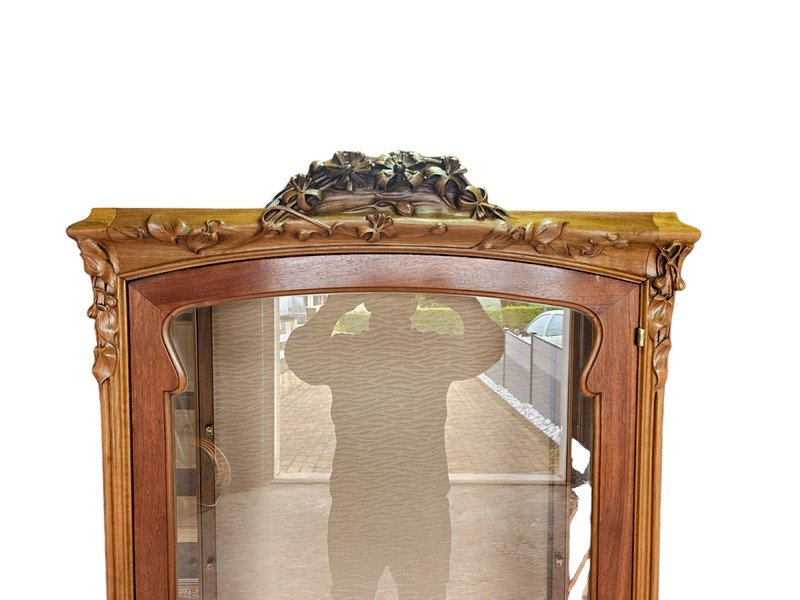 Louis Majorelle Art Nouveau Showcase “clematis”-photo-4