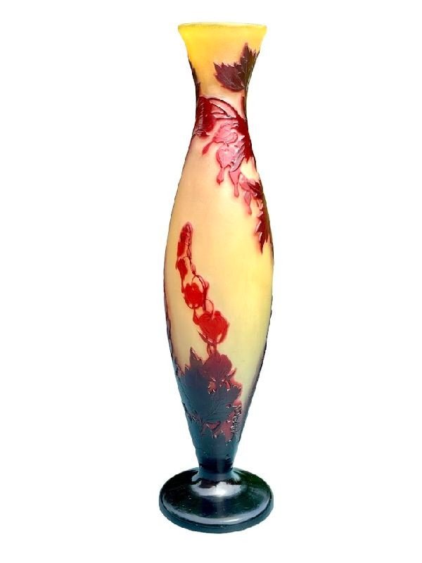 Emile Gallé Vase "heart Of Mary"-photo-2