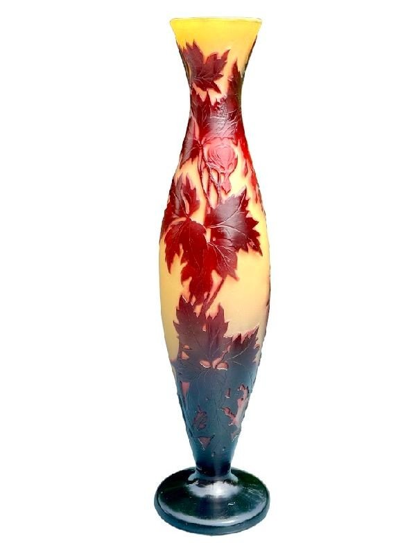 Emile Gallé Vase "heart Of Mary"-photo-3