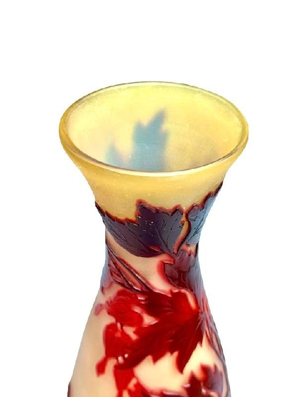 Emile Gallé Vase "heart Of Mary"-photo-1