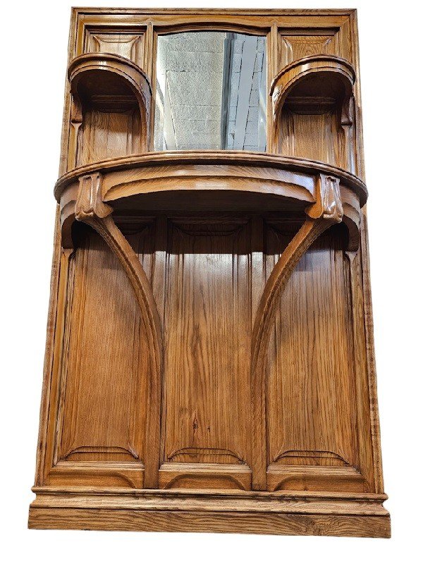 Art Nouveau Wall Console "tulips"-photo-6