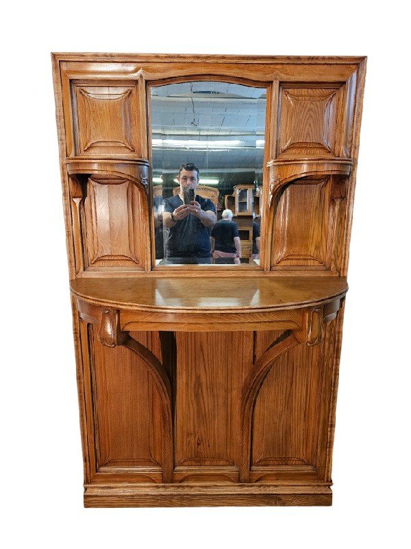 Art Nouveau Wall Console "tulips"-photo-7