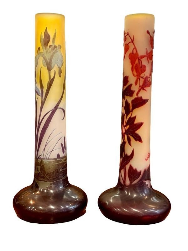 Emile Gallé Vase "heart Of Mary"-photo-3