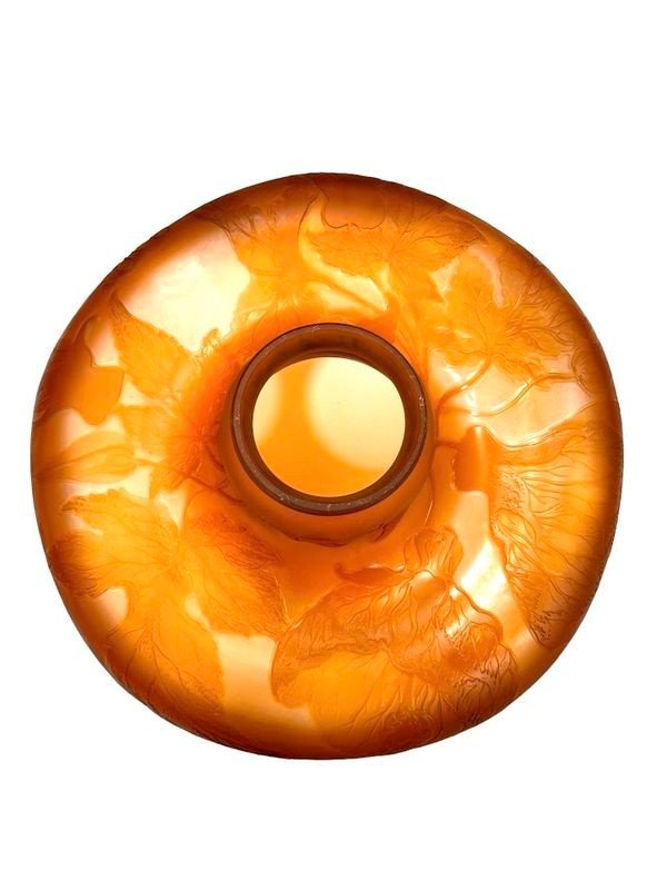 Lampe Emile Gallé et Méliodon "Métamorphose  d'une  Nymphe"-photo-3