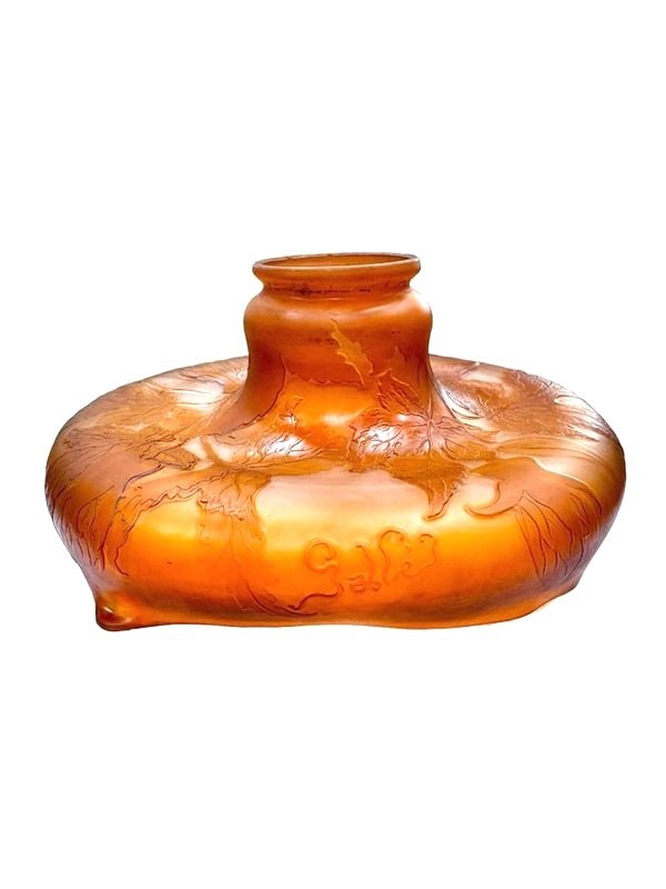 Lampe Emile Gallé et Méliodon "Métamorphose  d'une  Nymphe"-photo-6