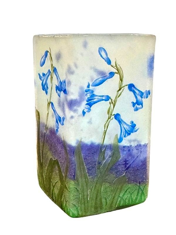Daum Nancy Vase "with Gentians"-photo-2