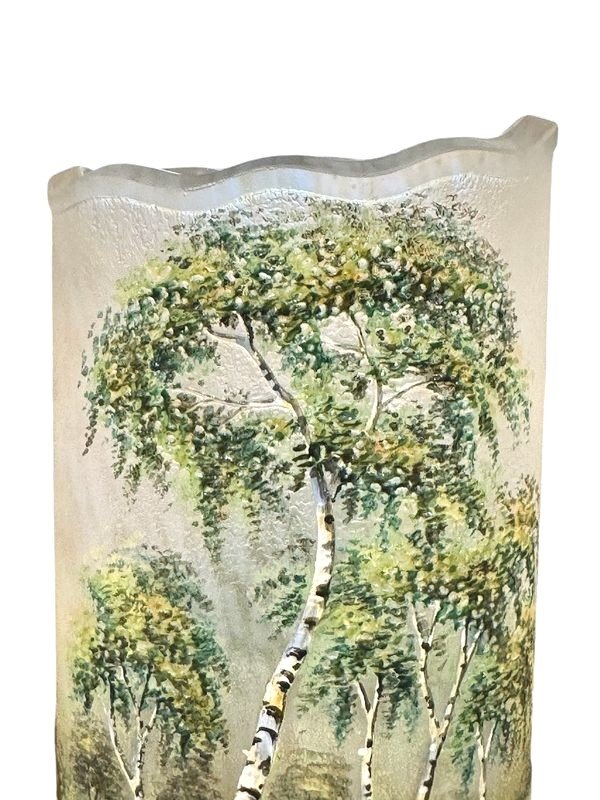 Lamartine Vase " Paysage Lacustre"-photo-3
