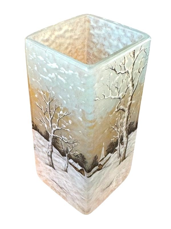 Daum Nancy Vase "dutch Landscape"-photo-3