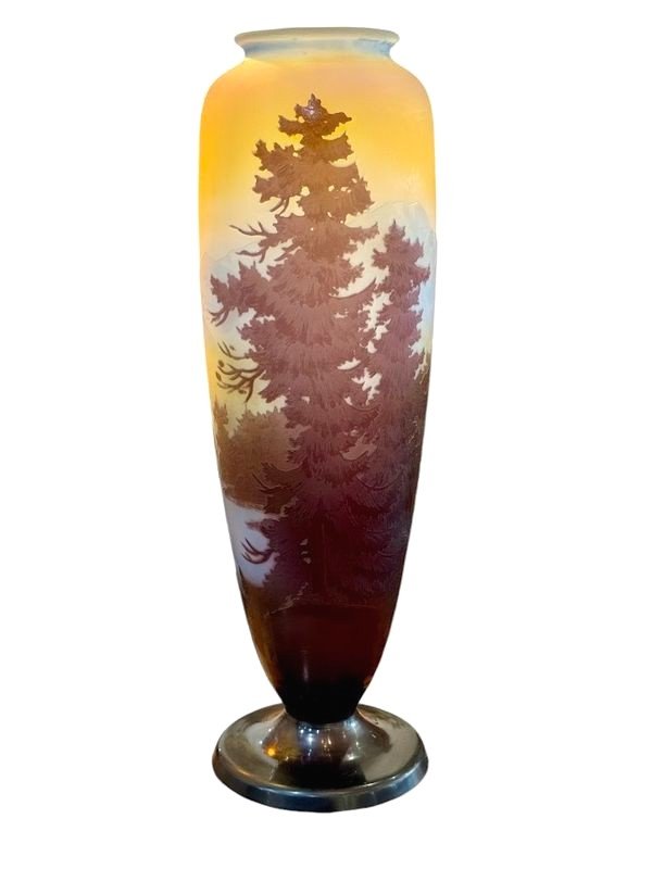 Emile Gallé Vase "alpine Landscape"