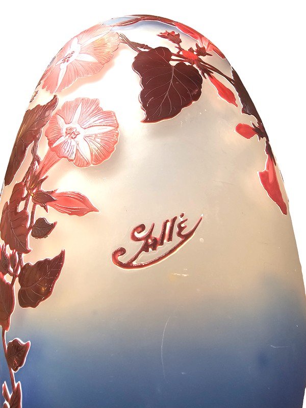 Emile Gallé Important Vase "volubilis"-photo-6