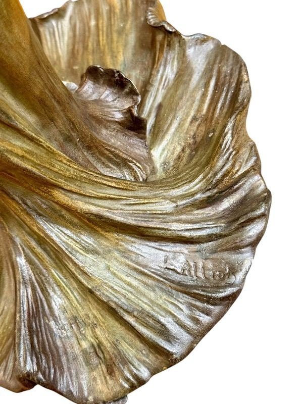 Lucien Alliot Grande Sculpture Art Nouveau "Flora"-photo-3