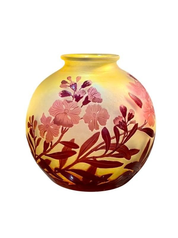 Emile Gallé Art Nouveau Vase "apple Blossoms"