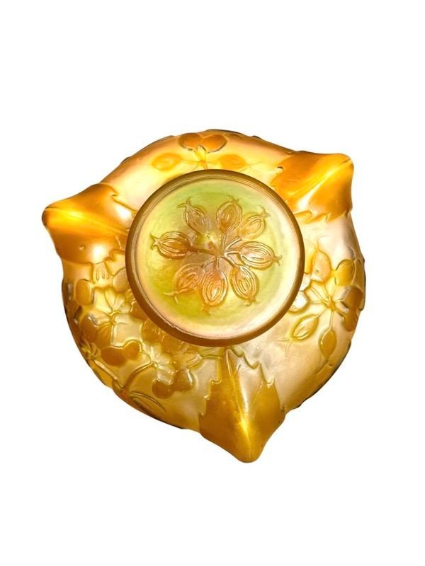 Emile Gallé Art Nouveau Inkwell "aux Ombelles"-photo-2