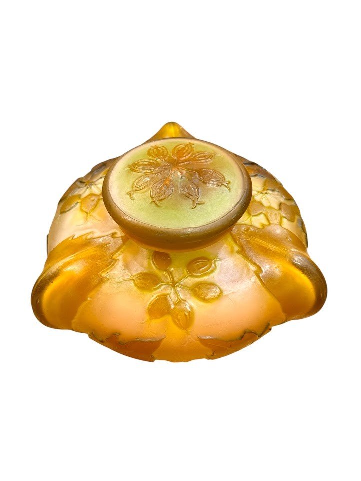 Emile Gallé Art Nouveau Inkwell "aux Ombelles"
