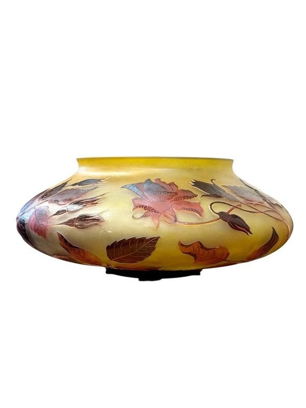 D'argental Vase toupie Art Nouveau "Aux Roses"-photo-4