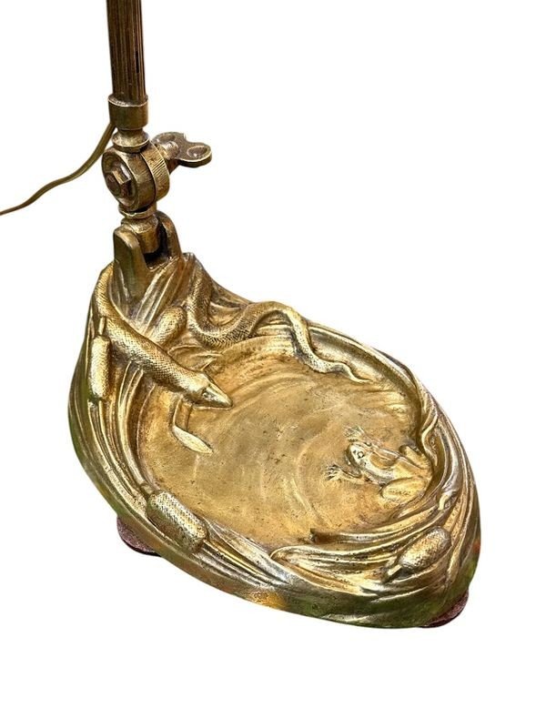 Muller Brothers Lunéville Art Nouveau Lamp "heart Of Mary"-photo-5