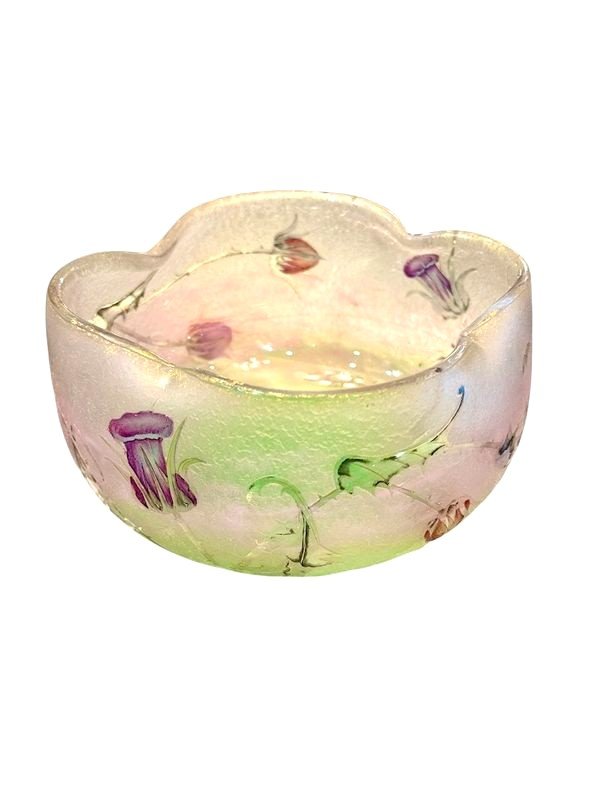 Coupe Daum Art Nouveau "Aux Chardons"-photo-4