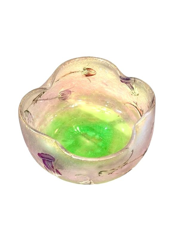 Coupe Daum Art Nouveau "Aux Chardons"-photo-1