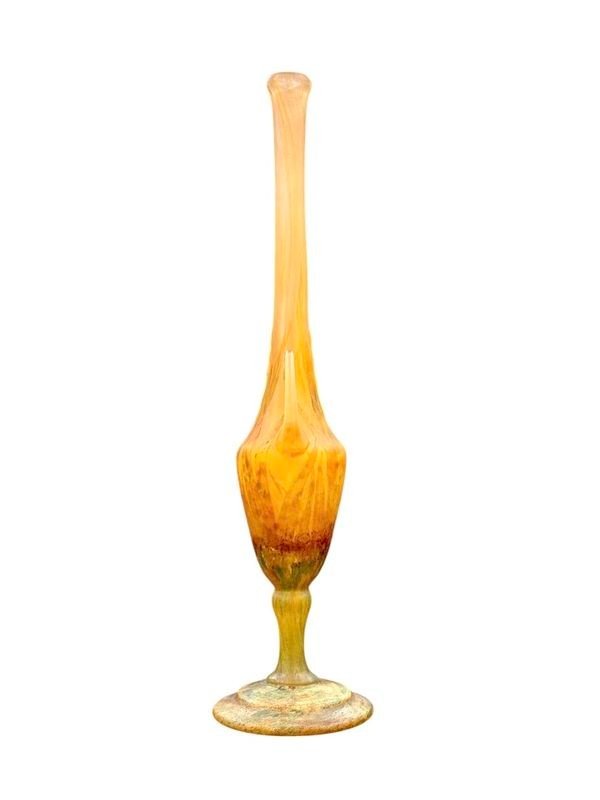 Daum Nancy Vase Art Nouveau "freesias"-photo-3