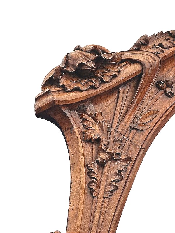 Miroir Art Nouveau  "Aux Pavots"-photo-4
