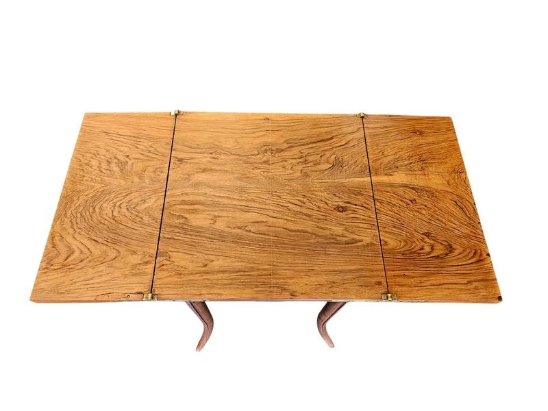 Emile Gallé Table à Jeux Art nouveau "Chardons"-photo-7