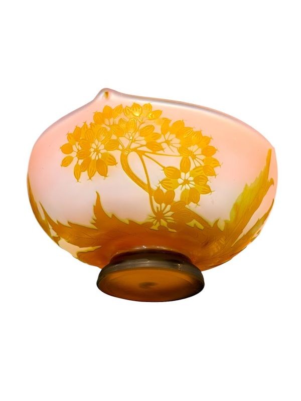 Emile Gallé Art Nouveau Cup "with Ombelles"-photo-4