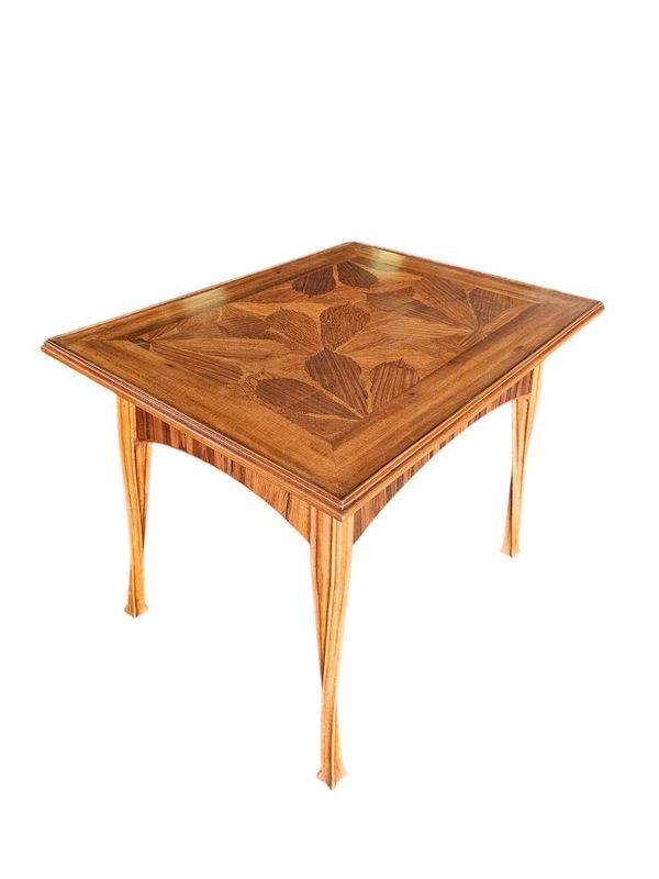 Louis Majorelle Art Nouveau Desk "chestnut Leaves"-photo-4