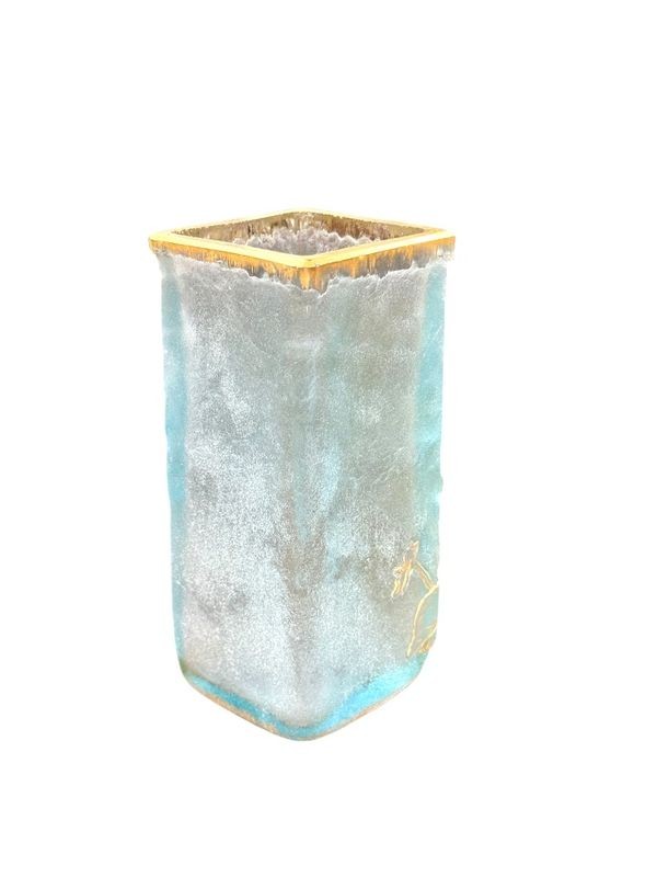 Daum Nancy Art Nouveau Talking Vase "peace And Little"-photo-3