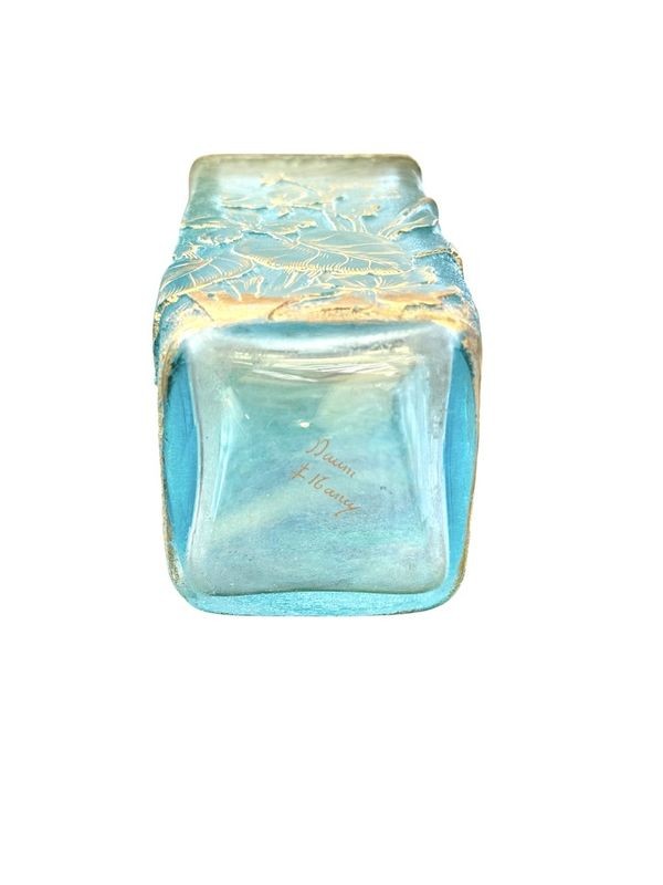 Daum Nancy Art Nouveau Talking Vase "peace And Little"-photo-2