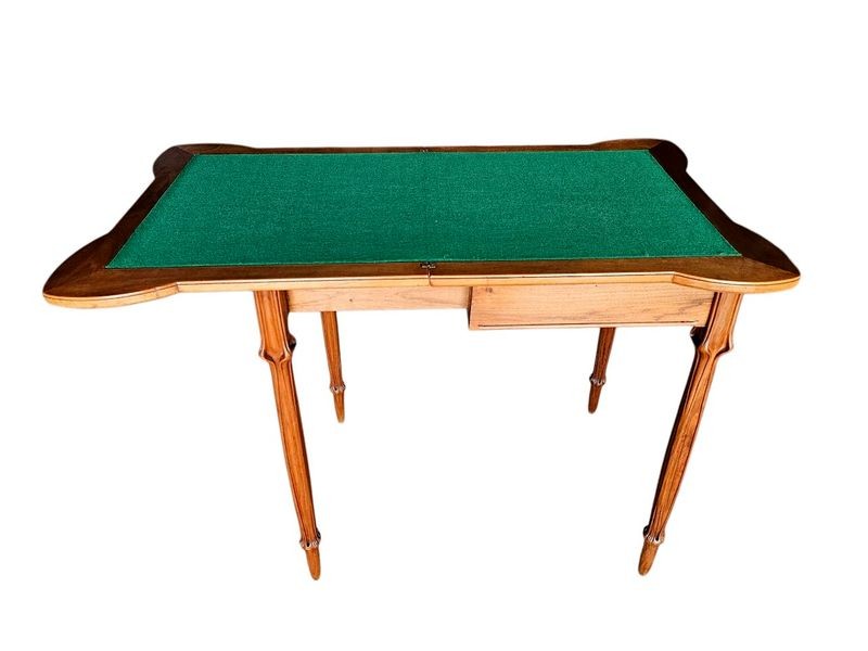 Louis Majorelle Table à Jeux  Art Nouveau "Aux Trèfles"-photo-4