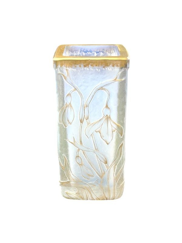 Daum Nancy Vase Art Nouveau "Perce Neige"-photo-1