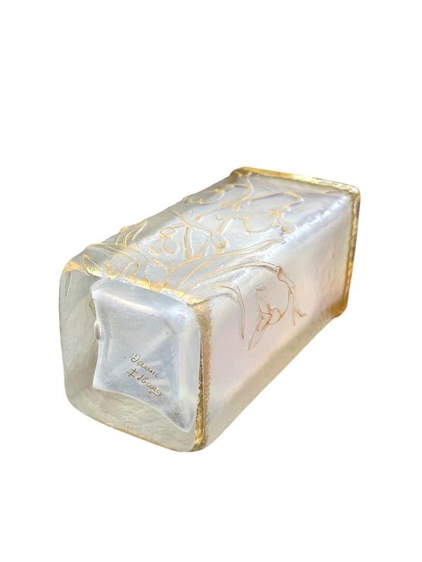 Daum Nancy Vase Art Nouveau "Perce Neige"-photo-3