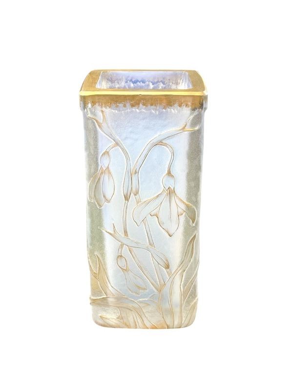 Daum Nancy Vase Art Nouveau "Perce Neige"
