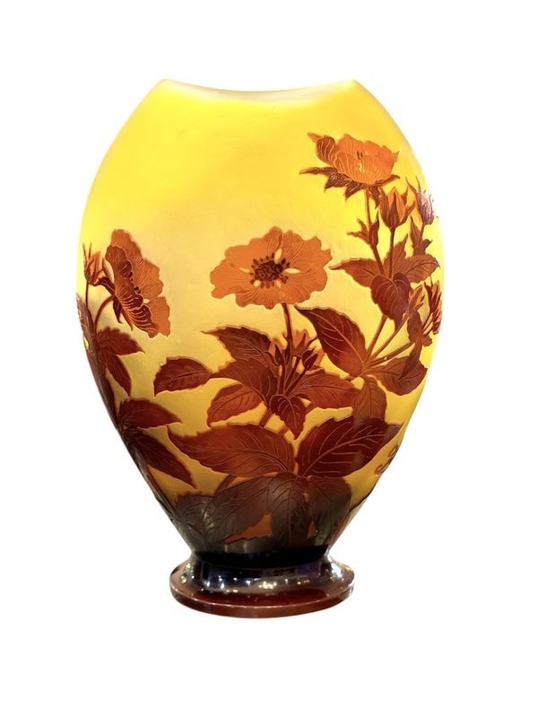 Emile Gallé Art Nouveau Vase "japanese Cherry Tree"