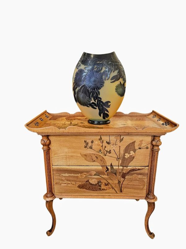 Emile Gallé Art Nouveau Vase "marine Ficoïdes"-photo-7