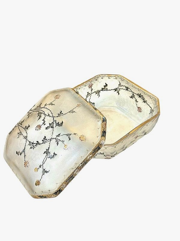 Bonbonnière Daum Art Nouveau "Aux Chardons"-photo-3