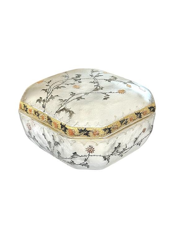 Bonbonnière Daum Art Nouveau "Aux Chardons"