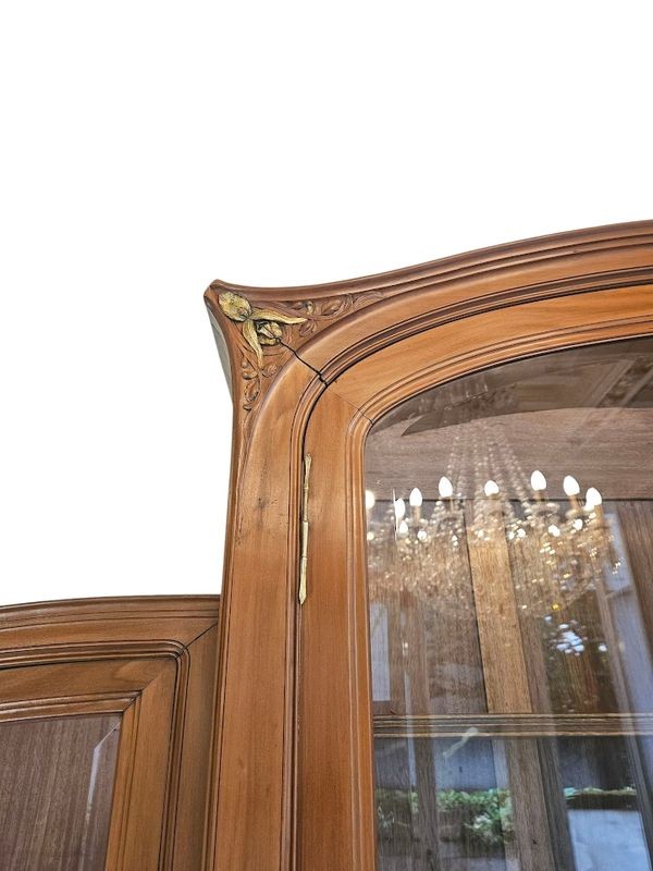 Georges Nowak Importante Bibliothèque Art Nouveau "Aux Orchidées"-photo-5