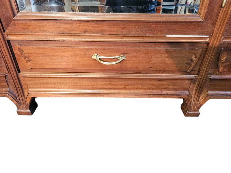 Armoire Art Nouveau Ecole de Nancy "Aux Roses"-photo-4