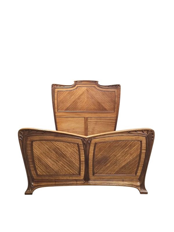 Louis Majorelle Lit Art Nouveau "Moulurations Ornées"-photo-2