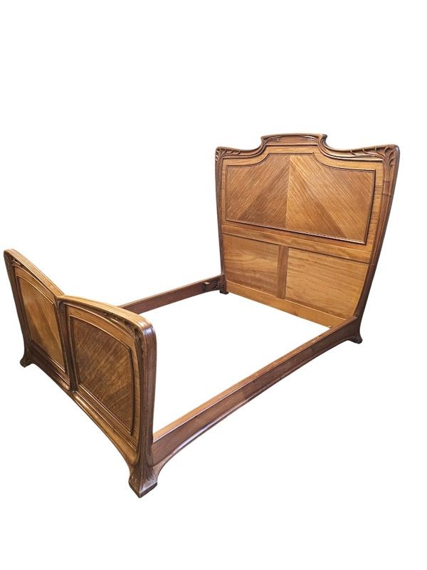 Louis Majorelle Lit Art Nouveau "Moulurations Ornées"-photo-3